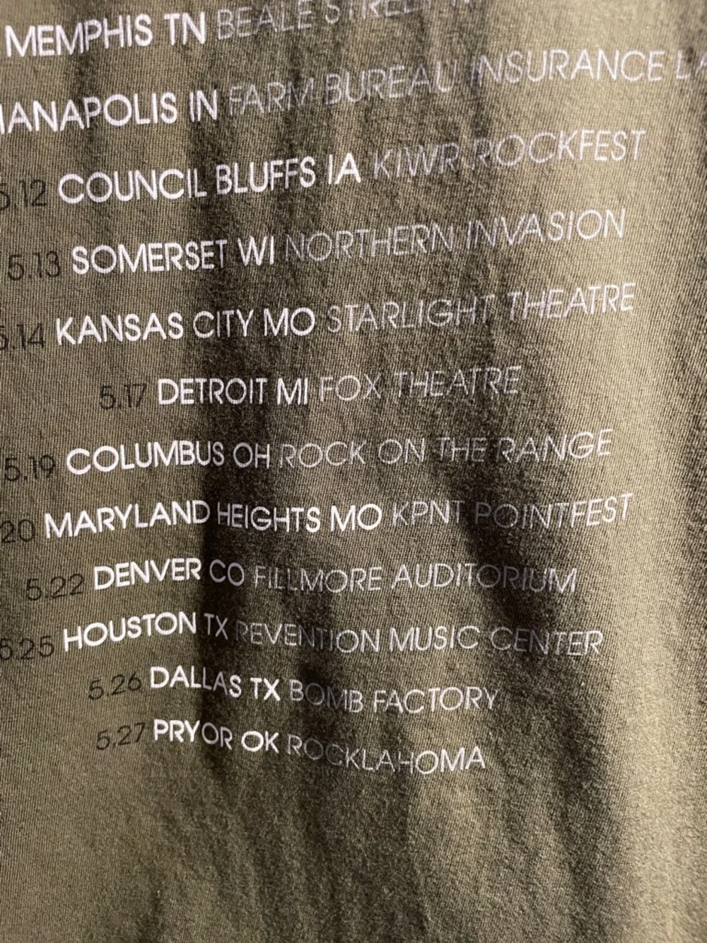 NWOT Soundgarden Spring 2017 Tour Tee (XL) - Picture 6 of 7